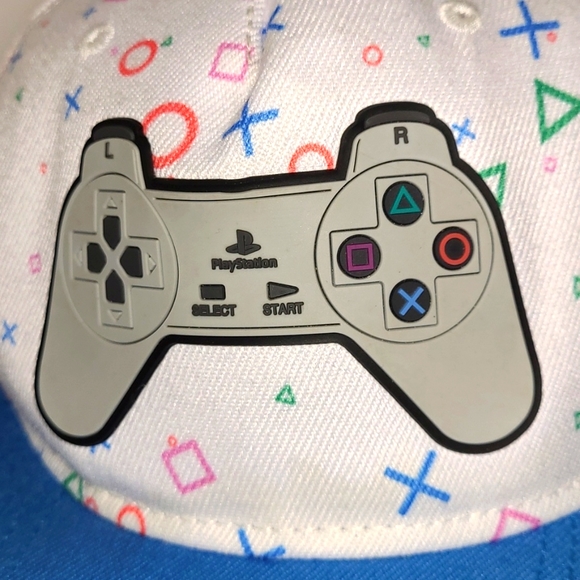 Sony Playstation 3-D Rubber Controller Flat Brim Used 2018 Snapback Hat ...EUC - Picture 4 of 17